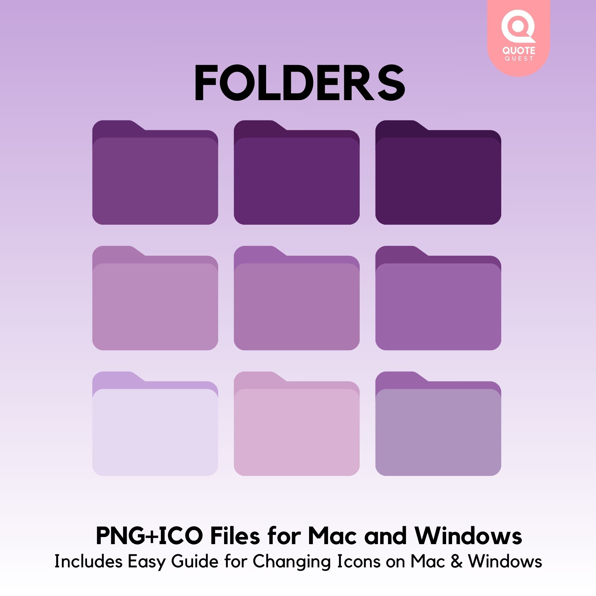 23 Desktop Organizer Wallpaper – Minimalist Cosmic Purple Digital Bundle for Productivity & Aesthetic Setup - Image 3