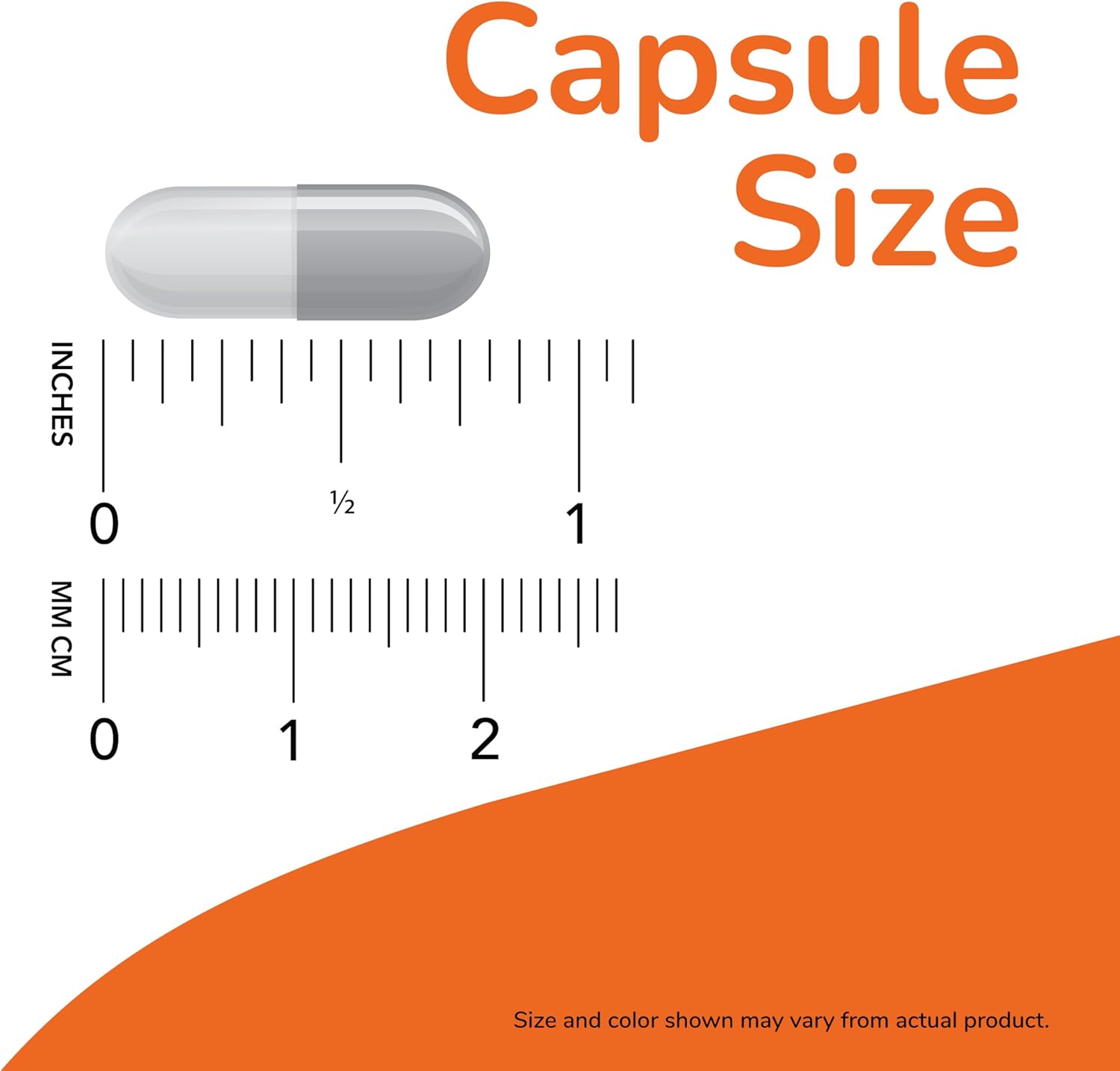 Capsule Size Guide – NOW® Liver Refresh™ Liver Support Capsules Capsule size comparison for NOW Liver Refresh liver support supplement