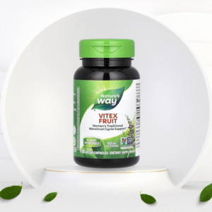 Nature’s Way Vitex Fruit menstrual cycle support supplement bottle